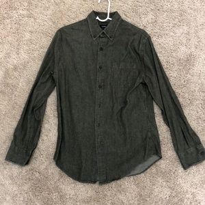 Casual denim button down shirt